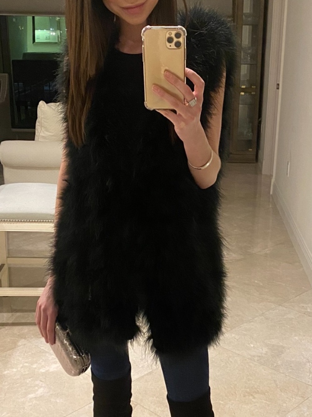 Yumi Kim ostrich feather vest - XS - Picture 2 of 2